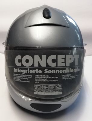 Motorrad Klapphelm Concept Schuberth titansilber